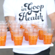 LOS ANGELES, CALIFORNIA - MAY 18: Drinks on display at In goop Health Summit Los Angeles 2019 at Rolling Greens Nursery on May 18, 2019 in Los Angeles, California. (Photo by Phillip Faraone/Getty Images for goop)
